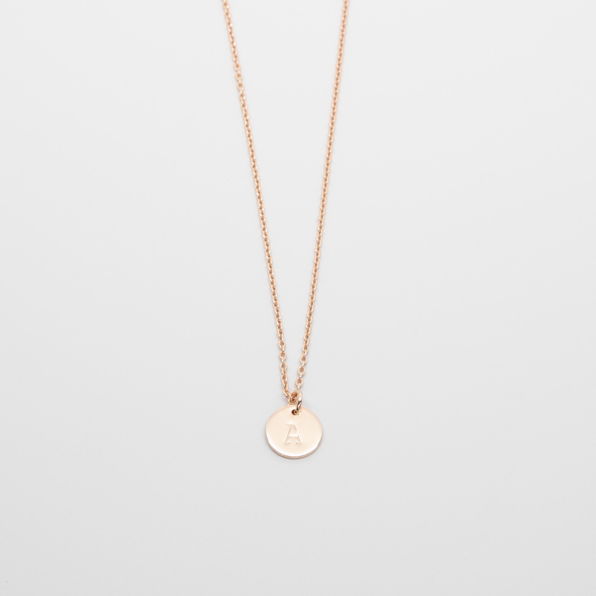 shiny disc necklace - personalized