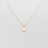 heart necklace | solid gold