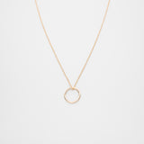 medium circle necklace | solid gold