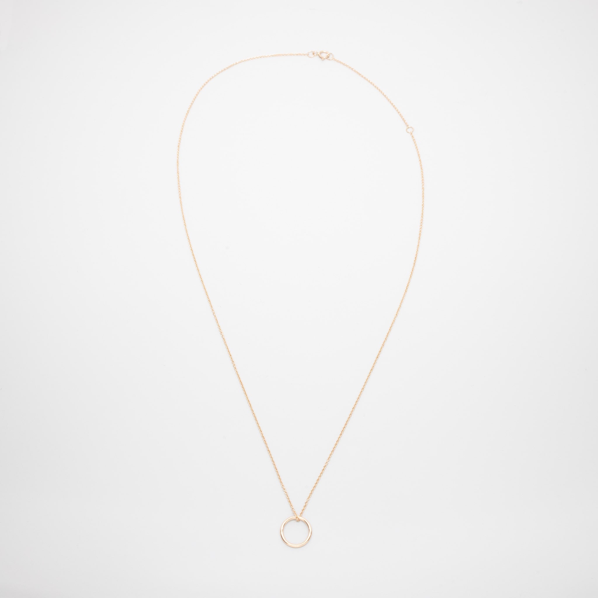 medium circle necklace | solid gold