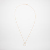 medium circle necklace | solid gold