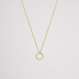 kette mit kreis ring circle necklace gold