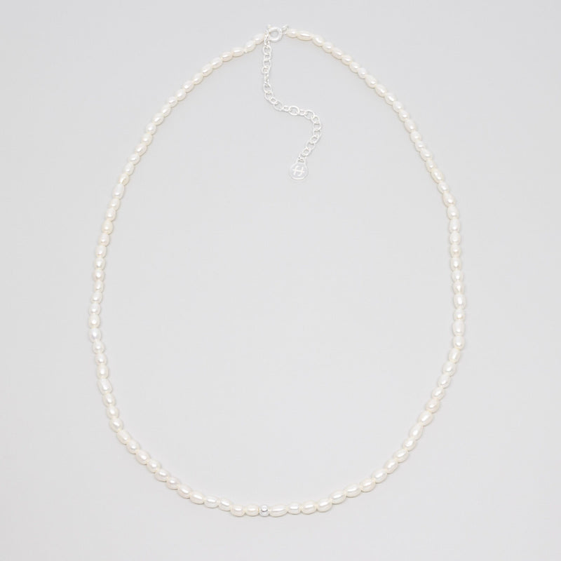perlenkette pearl necklace silber