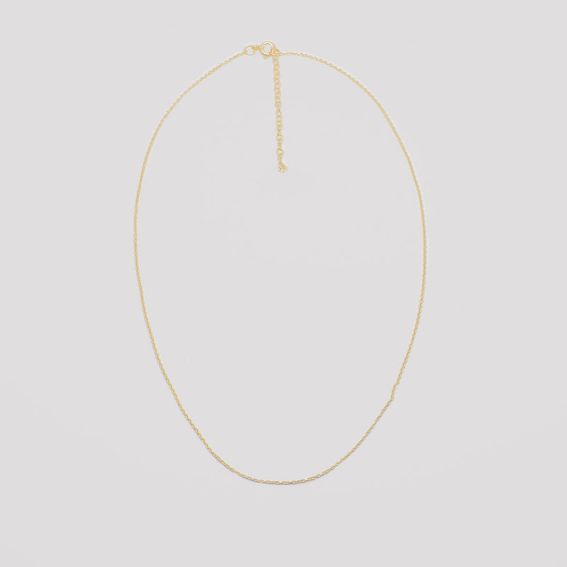 plain necklace | solid gold