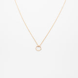 small circle necklace | solid gold