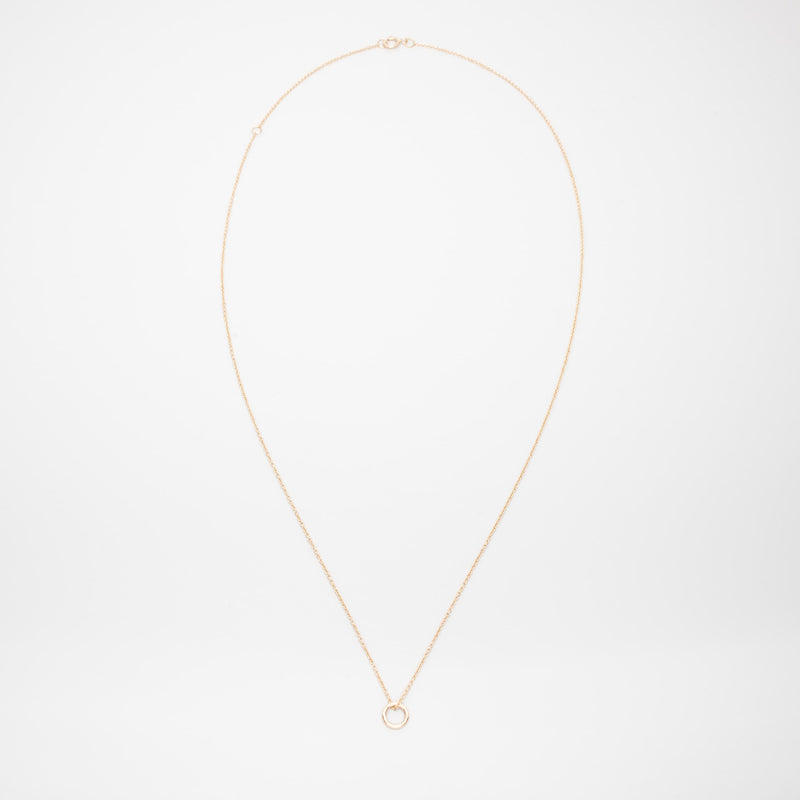 small circle necklace | solid gold