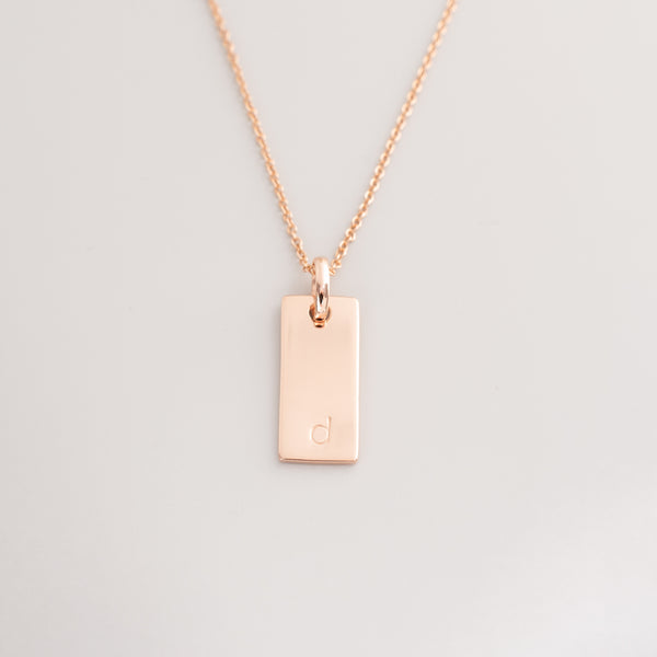 tag necklace - personalized