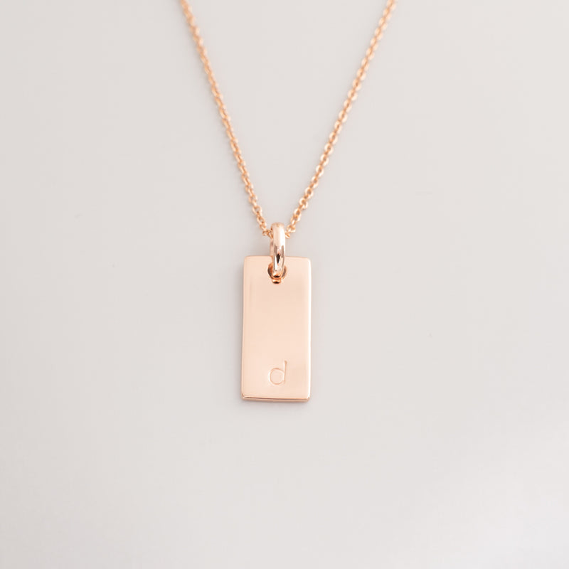 tag necklace - personalized