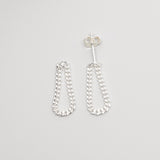 Ohrring drop chain Kette Sterling Silber