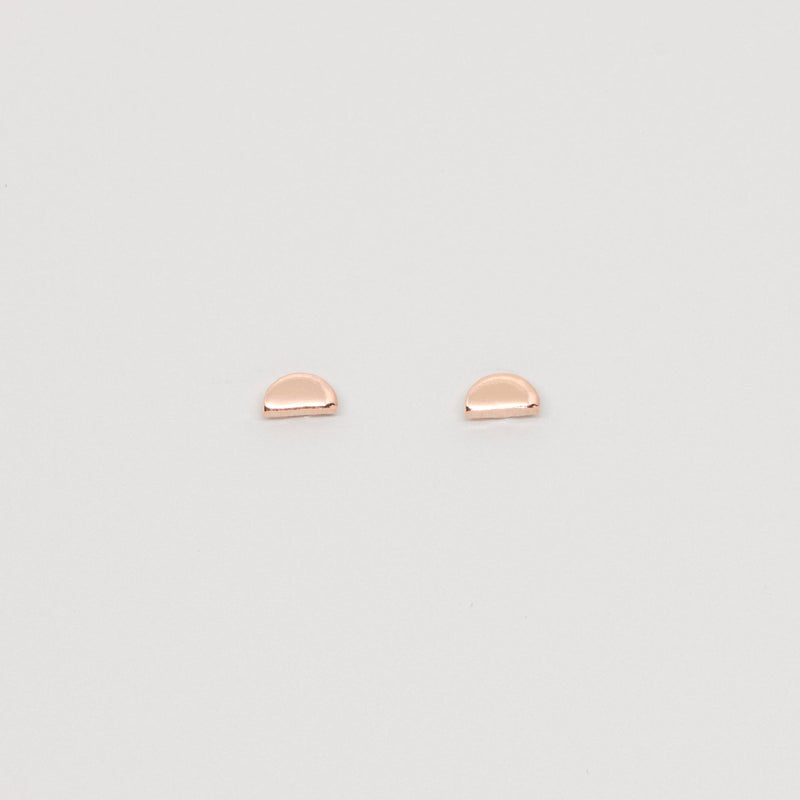 Ohrstecker halfmoon - Halbmond in roségold  