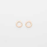 satin circle stud