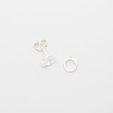 satin circle stud