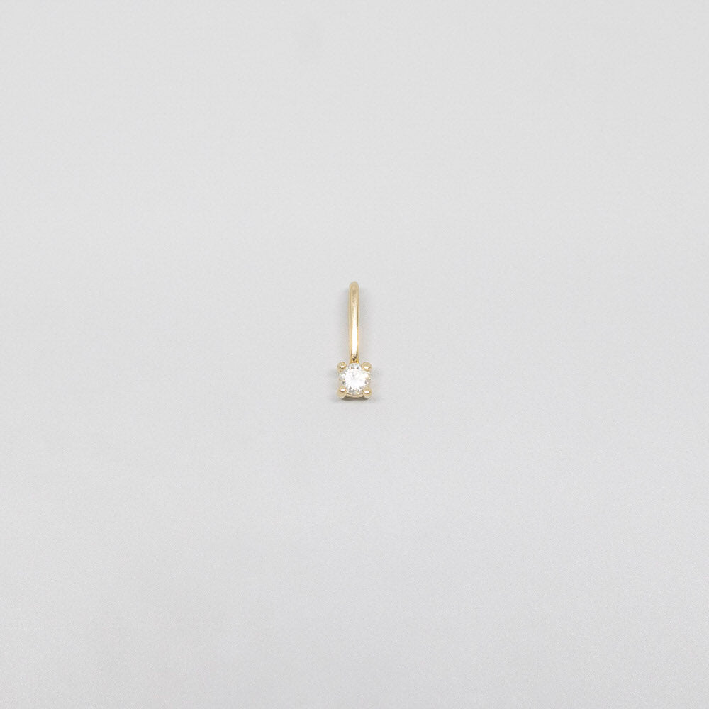 kleiner Diamant-Anhänger 14k Echtgold 