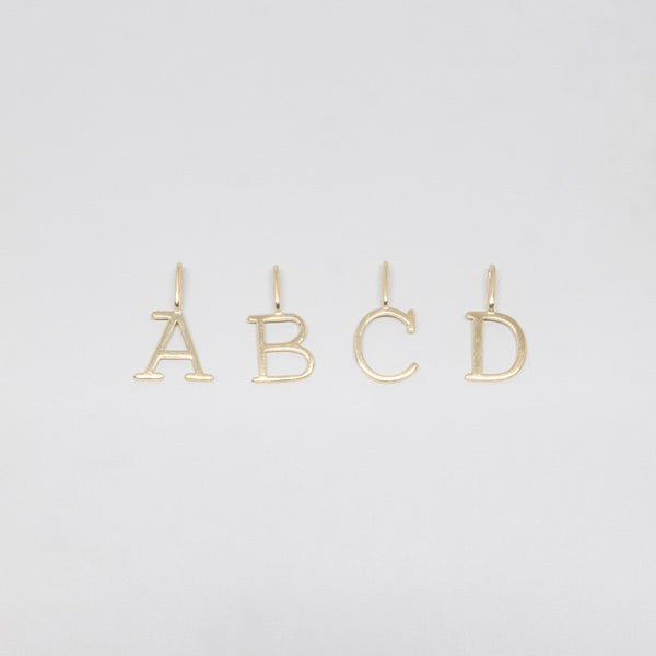 letter pendant | solid gold