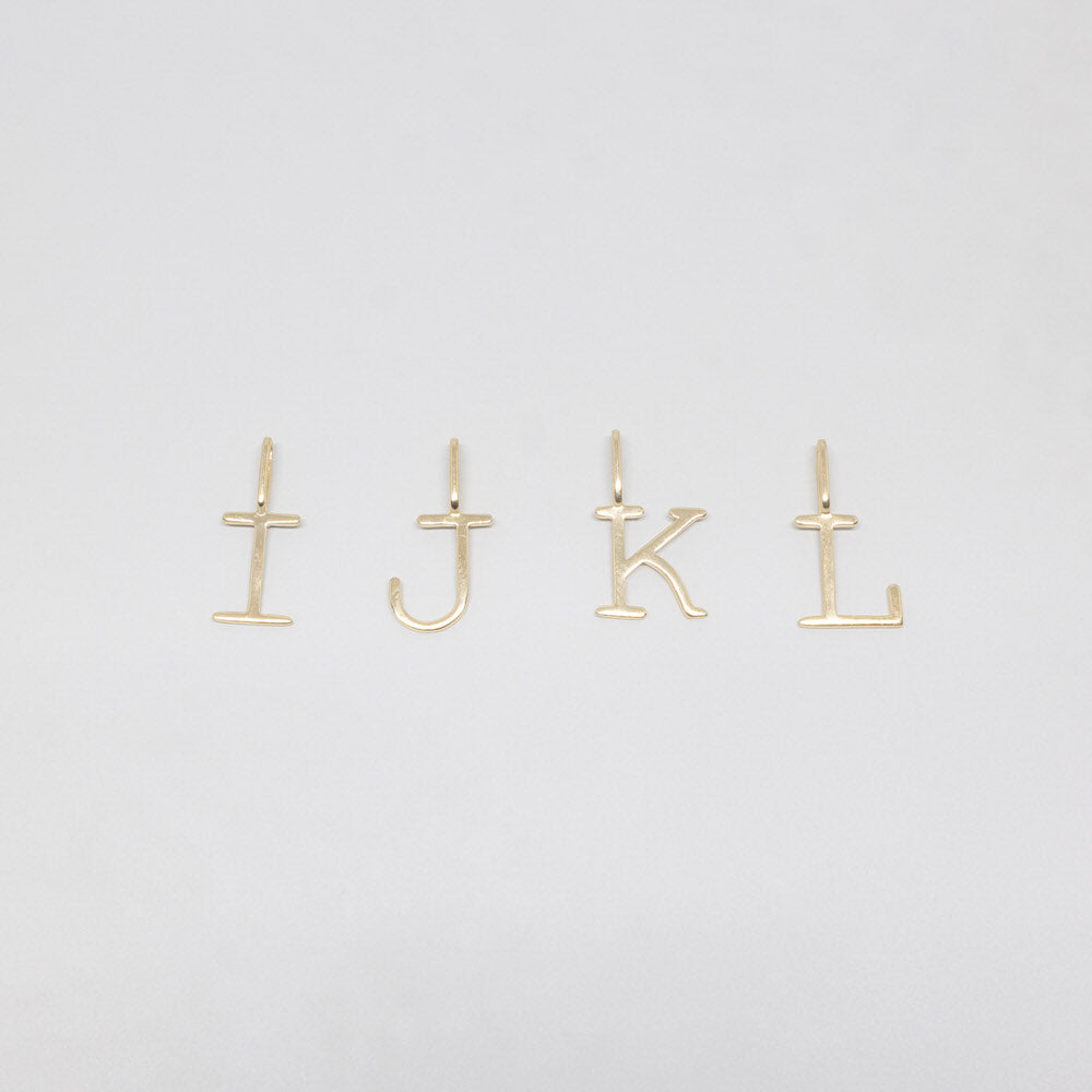 Kettenanhänger Buchstaben gold I J K L