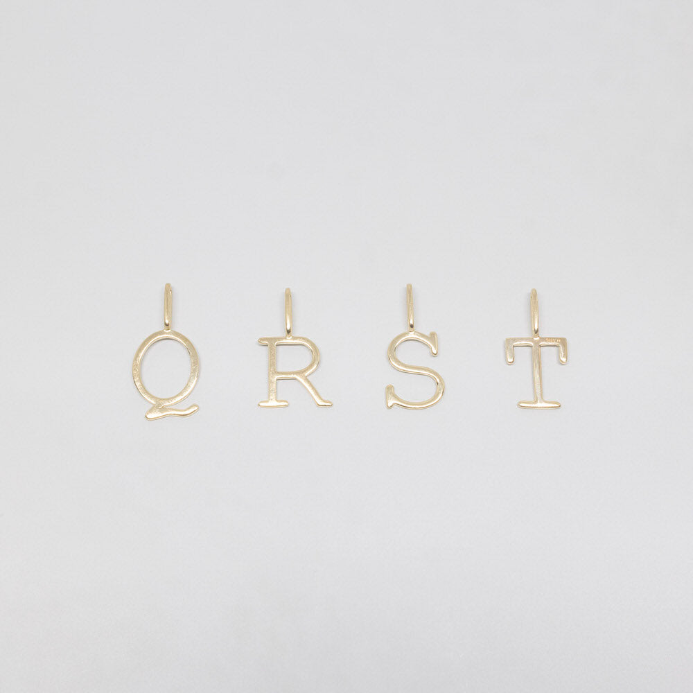 Buchstabenkette Buchstabe gold Q R S T