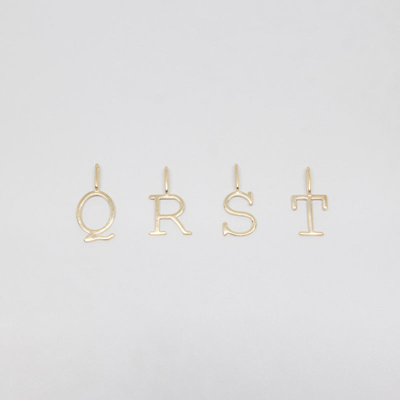 buchstabenkette letter necklace solid gold Buchstaben Q R S T