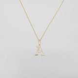 buchstabenkette letter necklace solid gold Buchstabe A