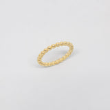 zeitloser kugelring gold fejn jewelry