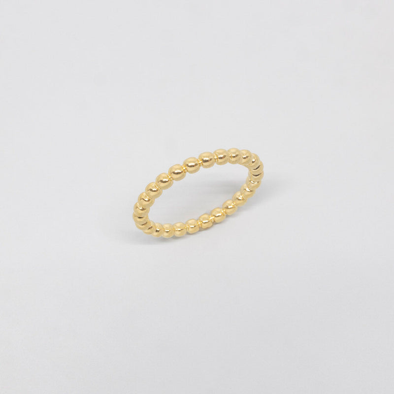 zeitloser kugelring gold fejn jewelry