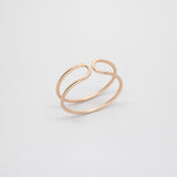 doppelring double ring roségold