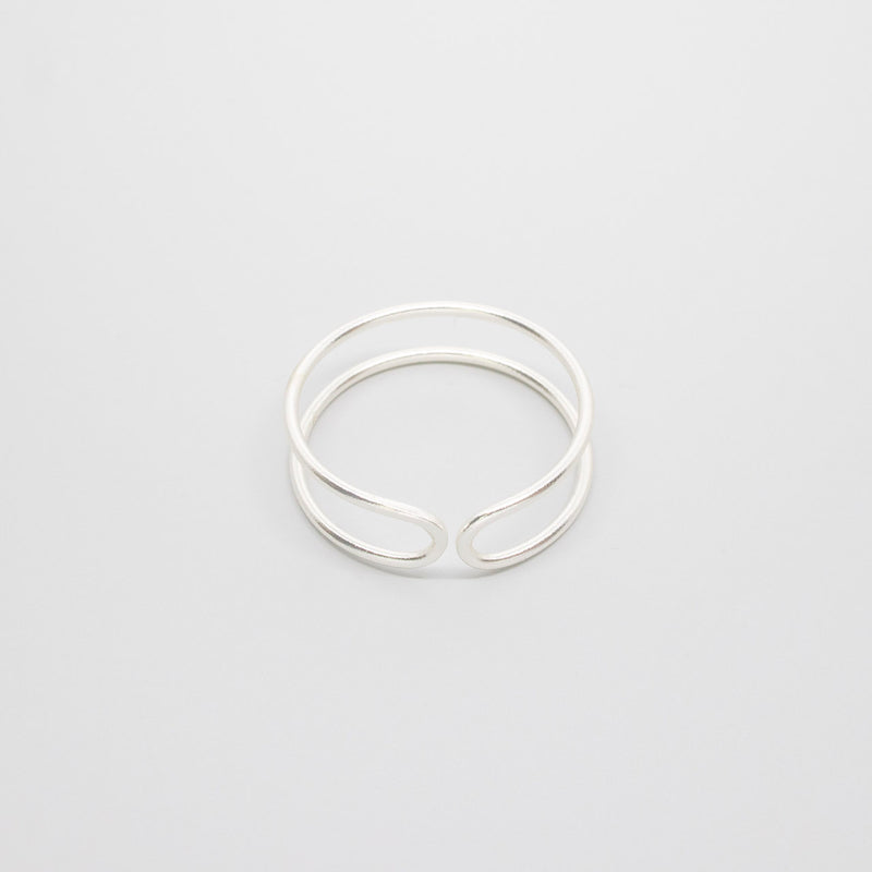 doppelring double ring silber