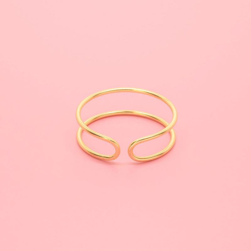 doppelring double ring gold