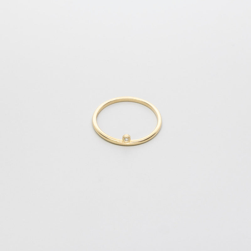 edgy diamond ring | solid gold