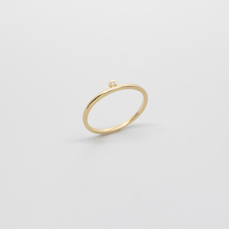 edgy diamond ring | solid gold
