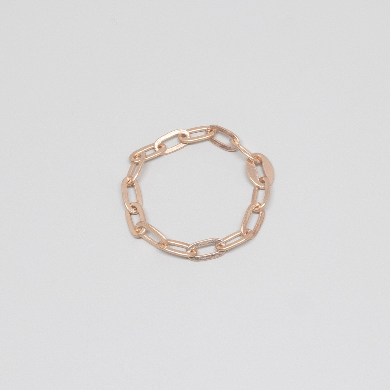 Ring mit groben Kettengliedern roségold