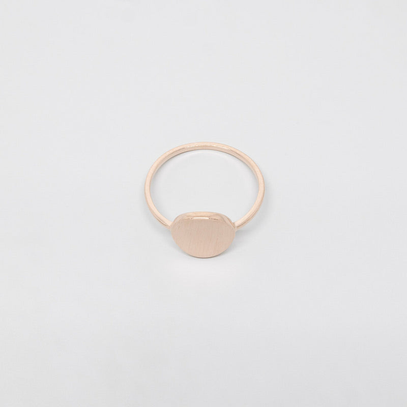 satin disc ring