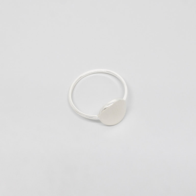 satin disc ring