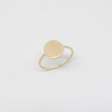 satin disc ring