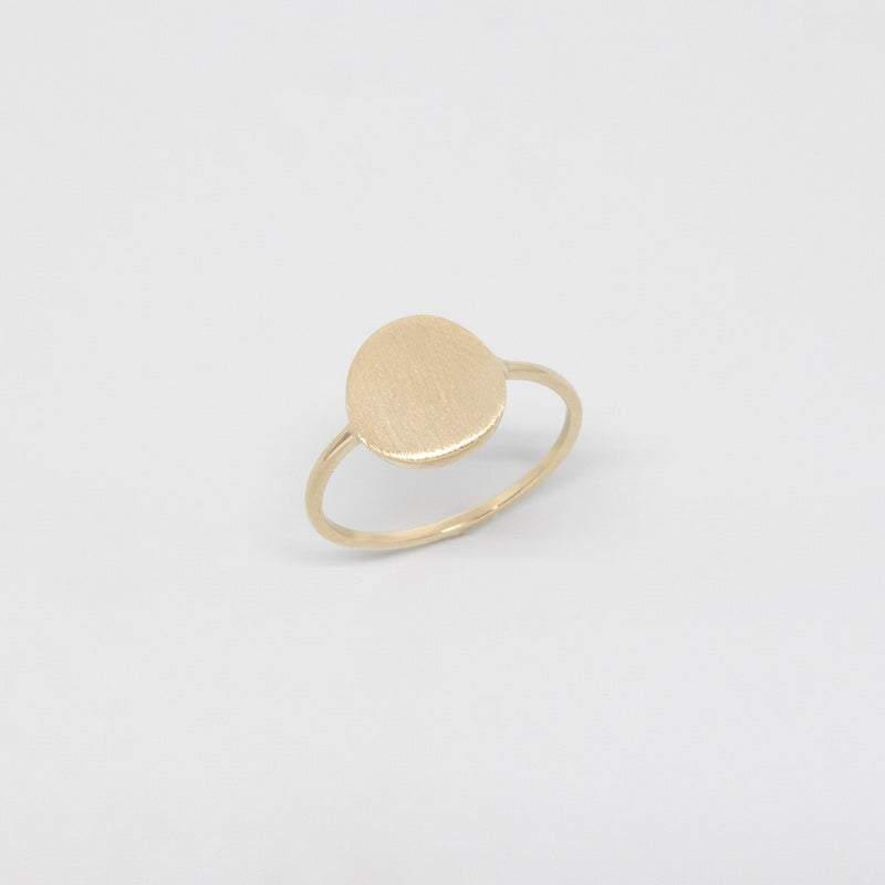 satin disc ring