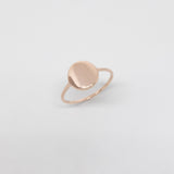 shiny disc ring