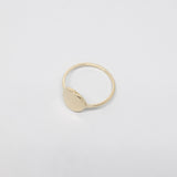 shiny disc ring