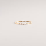tiny twisted ring | solid gold