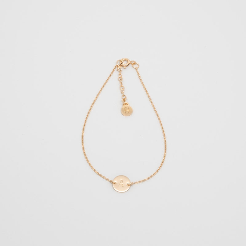 shiny disc bracelet - personalized