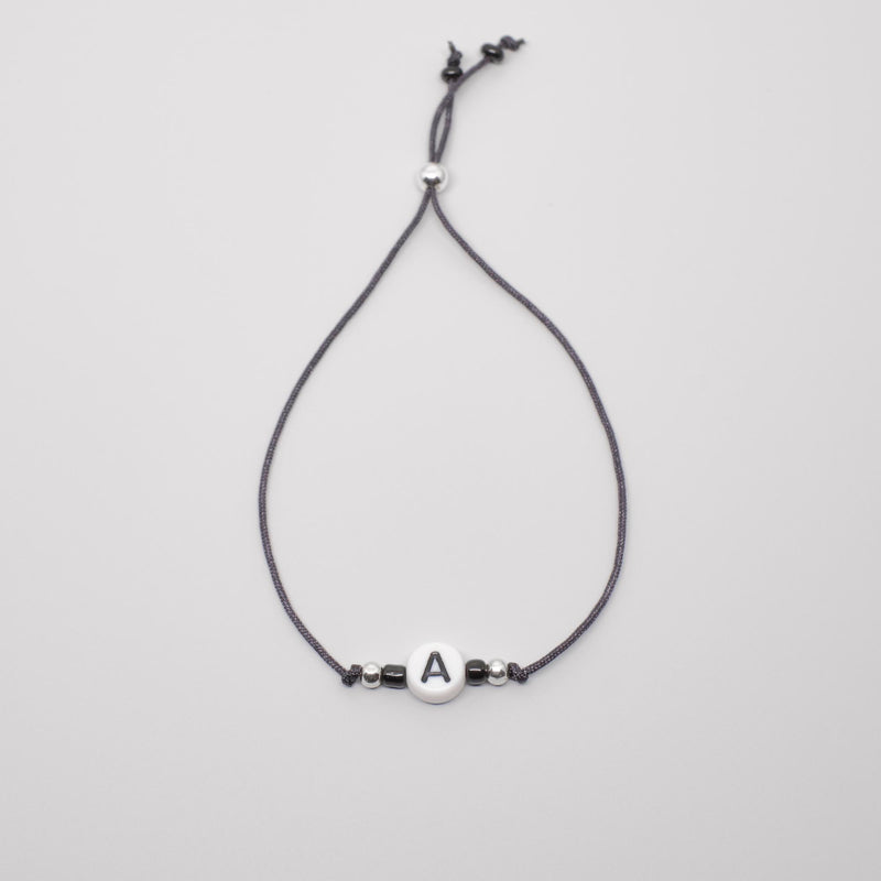 Buchstaben Armband in vielen Farben mit Sterling Silber Verschluss
