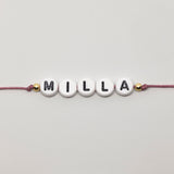 Individuelles Namen Armband vergoldet