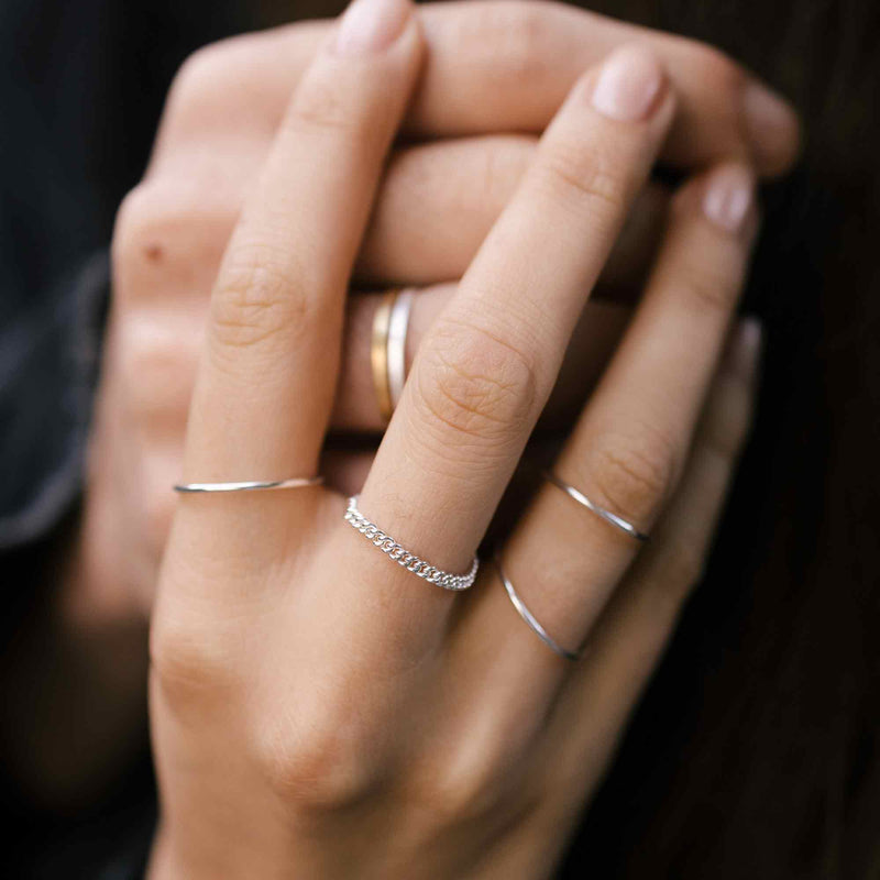 bold chain ring