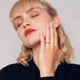 edgy diamond ring | solid gold