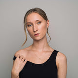 medium circle necklace | solid gold