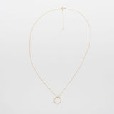 medium circle necklace | solid gold