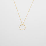 medium circle necklace | solid gold