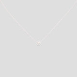 diamantkette tiny diamond necklace silber