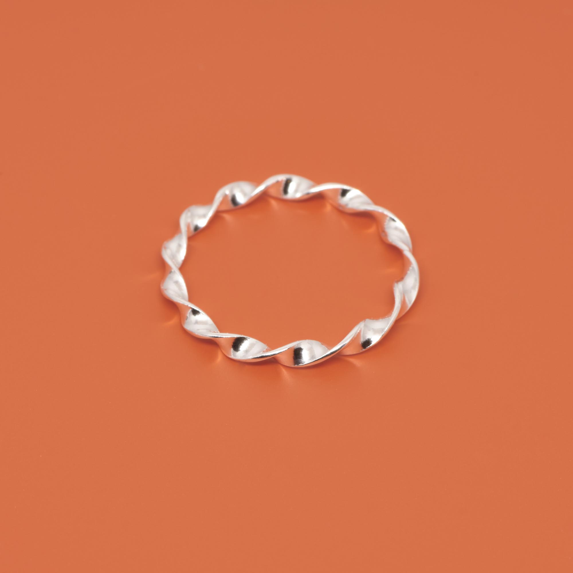 Gedrehter Ring twisted in Sterling Silber 