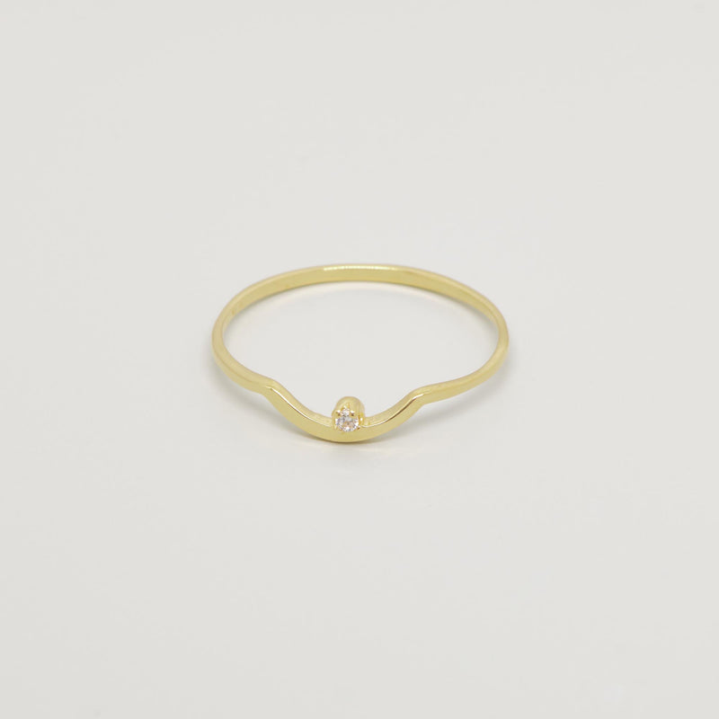 Gold Ring Zirkonia