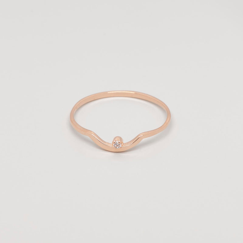 Ring Roségold zirkonia