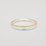 Ringset bicolor mit silber und gold von fejn jewelry